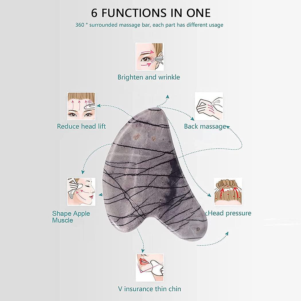 Dorakitten Dorakitten Gua Sha Facial Tool Crystal Lightweight Heart Shape Small Professional Scraping Massage Tool Women Girls Natural Small Mini Creative