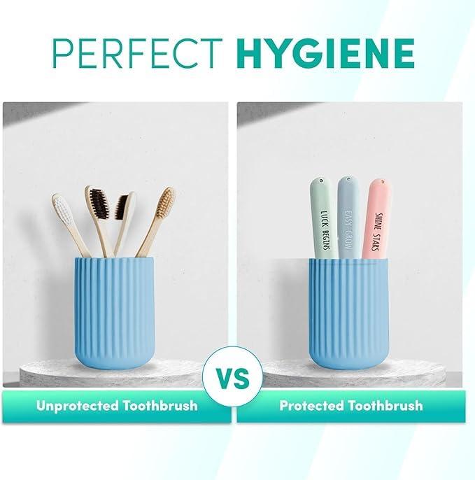 Generic Printed Travel Toothbrush Case, Set of 3