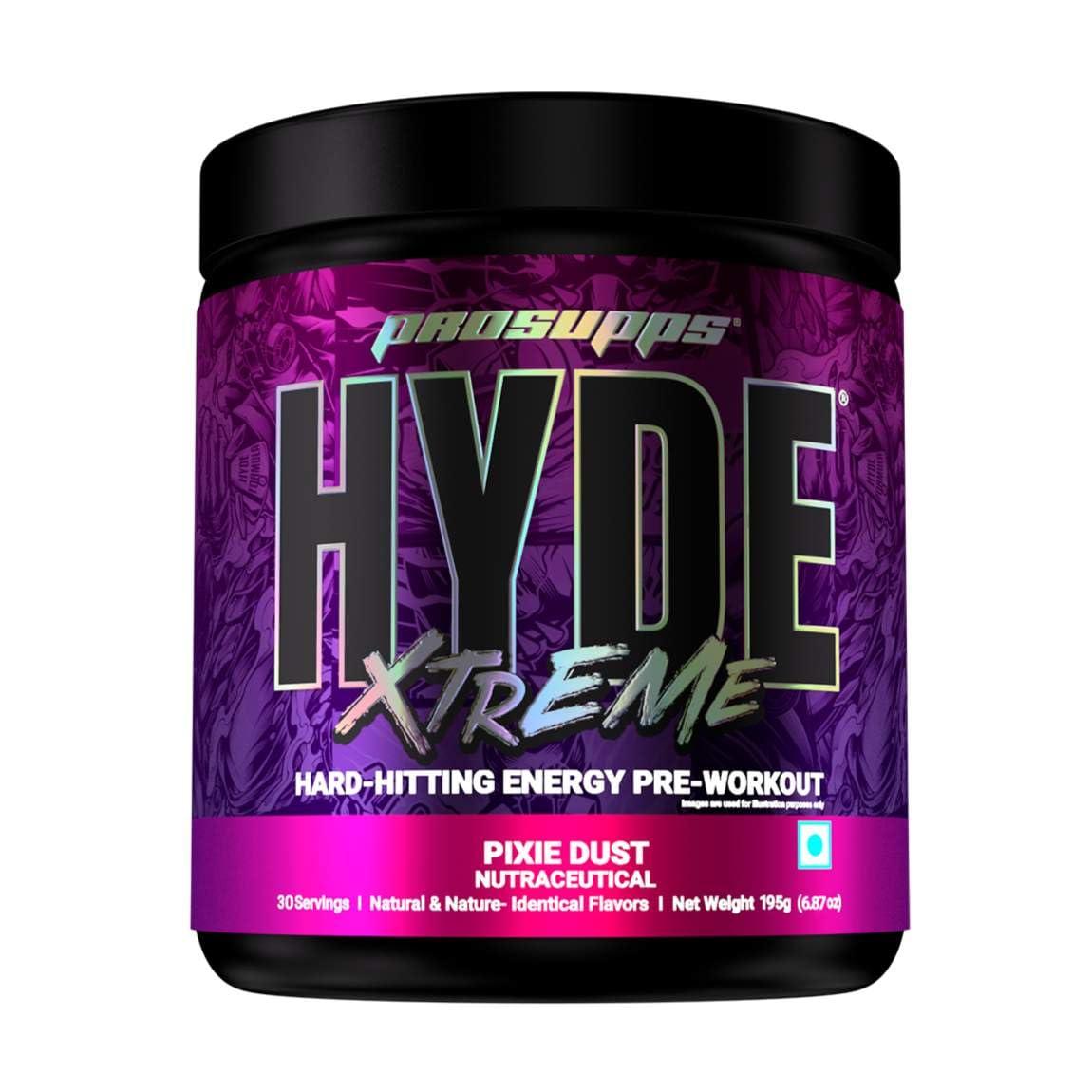 PRO SUPPS PRO SUPPS Prosupps Hyde Xtreme Pre Workout 195Gm | 30 Servings | (Pixie Dust), Powder