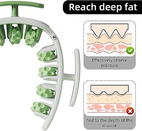 swabs Swabs Leg Roller | Portable Leg Rollers for Muscles,Muscle Roller Stick Trigger Point Muscle Roller 11 Wheels Ease Muscle Stiffness & Soreness for Wrist Hand Calf Foot