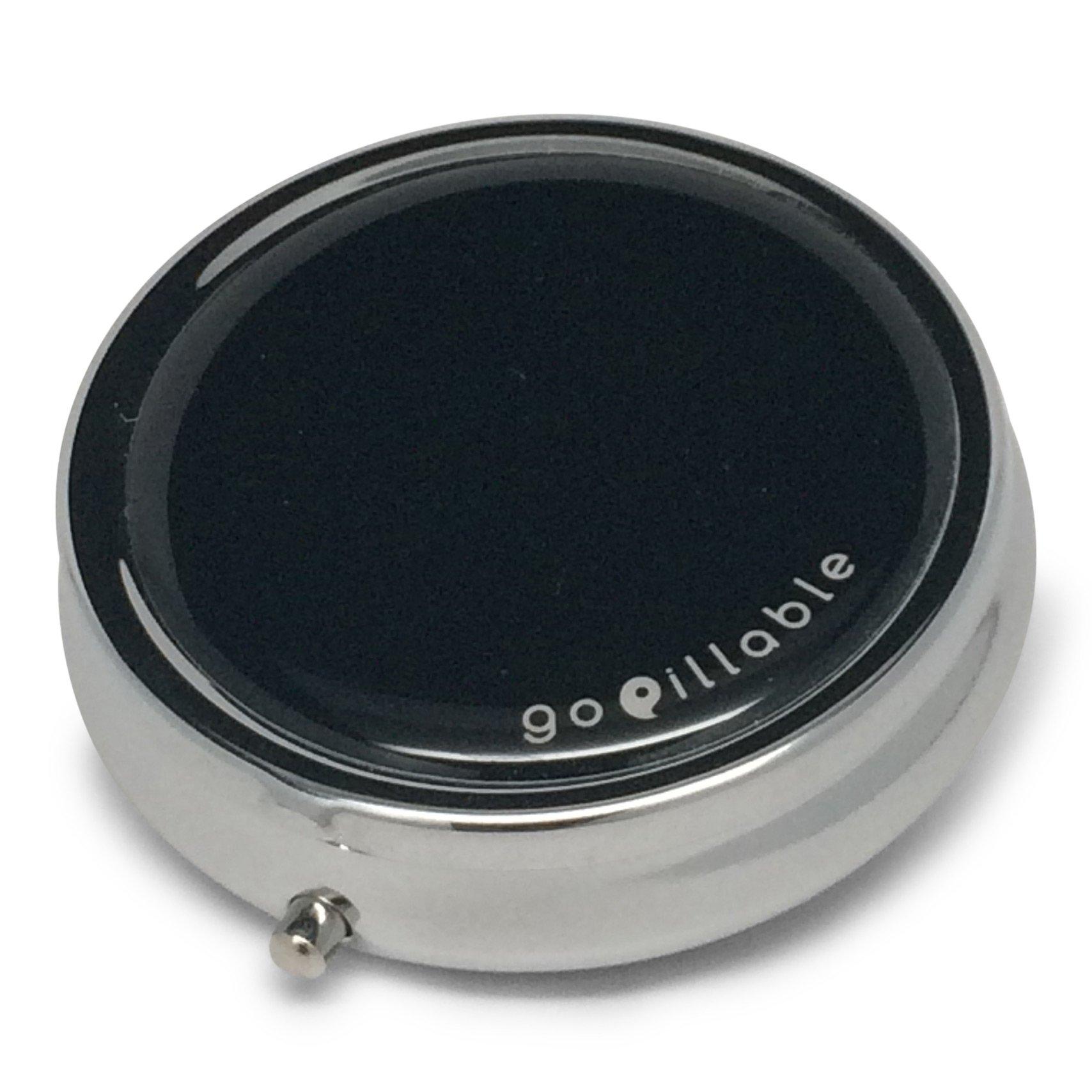 GoPillable gopillable Black Pill Box for Pocket or Purse