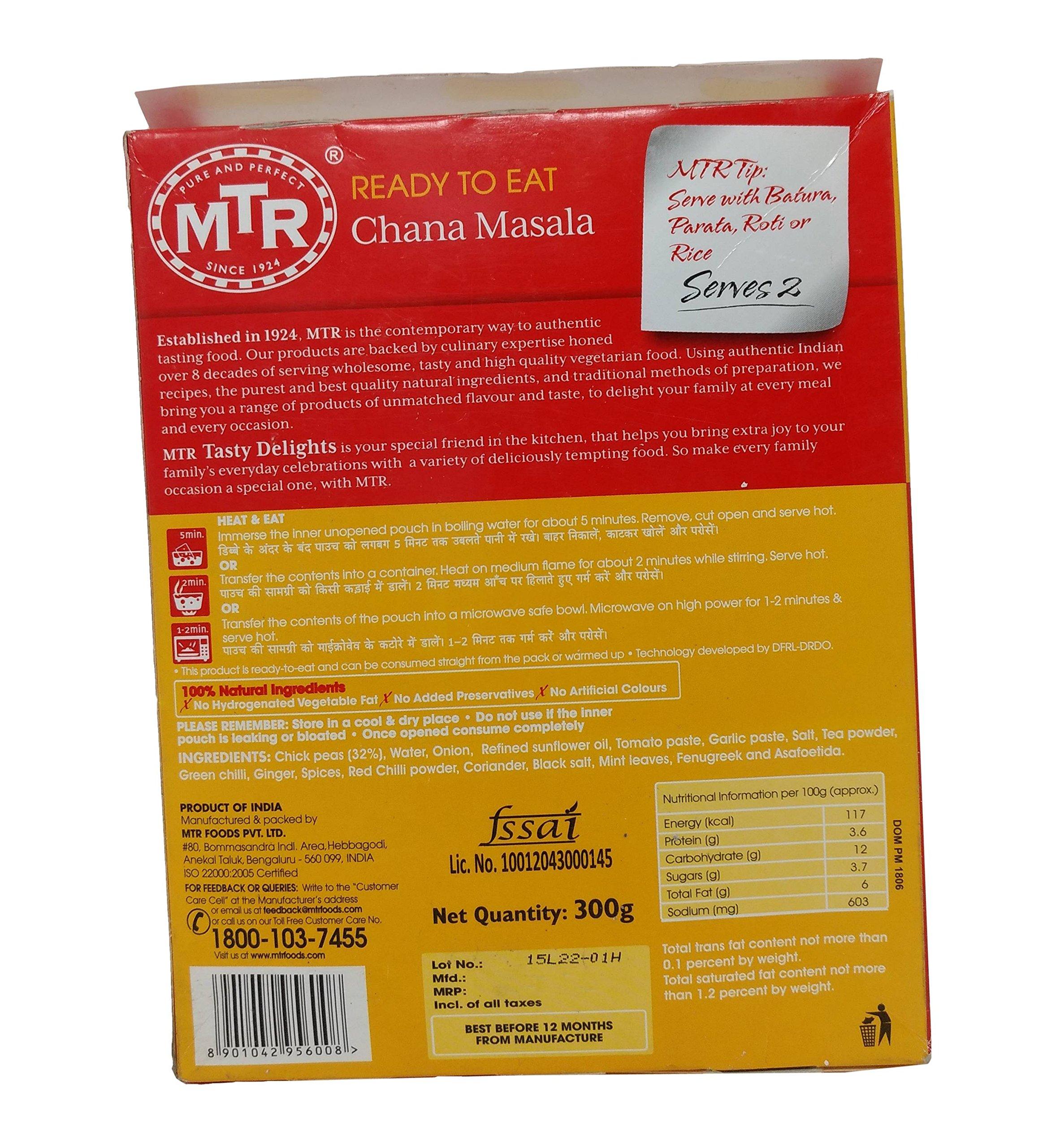 MTR MTR Ready to Eat - Chana Masala, 300g Box