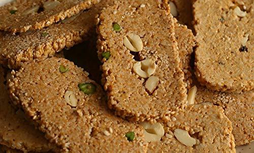 SAHU GAJAK BHANDAR SAHU GAJAK BHANDAR Rajasthani Homemade Traditional Kaju Gazak 1200 Grams (Pack of 2 Each 600g) | Jaggery Sesame Chikki Snack | Eatables Snacks Items | No Added Preservatives