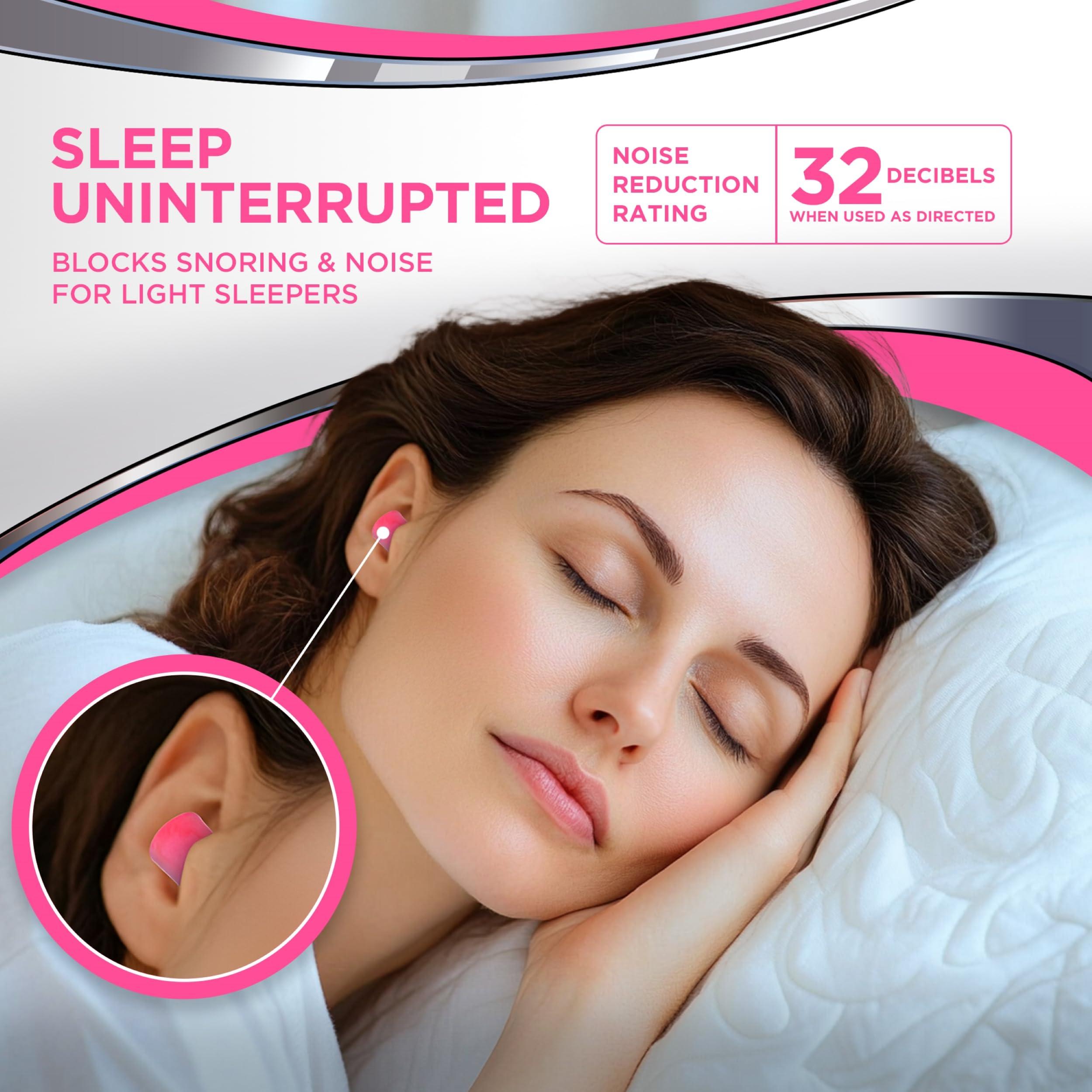 HEAROS Sleep Pretty in Pink Earplugs