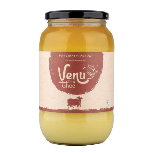 Venu Venu A2 Cow Ghee Made by Traditional Churning Bilona Method (1000ML)