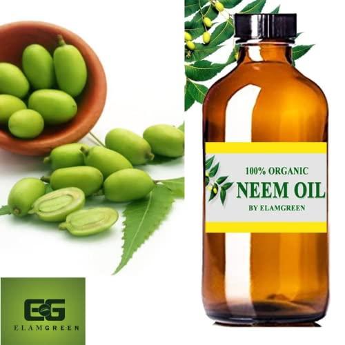 EG ELAMGREEN Elamgreen Organic Cold Pressed Neem Oil, 100 ml - Pack of 2
