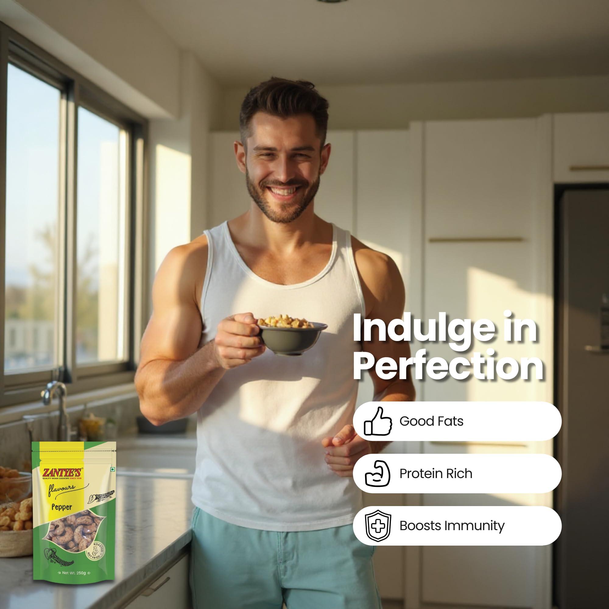 Zantye Zantye Pepper Cashew 250 Grams