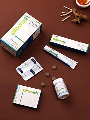 FLY 360 HEALTHCARE FLY 360 HEALTHCARE Pilocrash Kit for Piles with Tablet, Capsules and Ointment (Tube) Ayurvedic Medicine