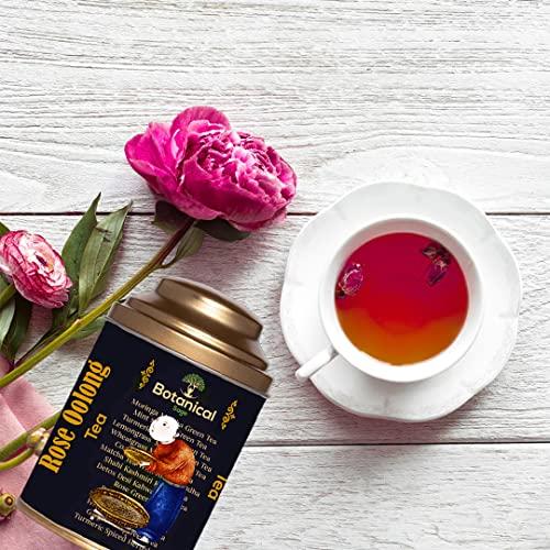 Botanical Sage Botanical Sage- Rose Oolong Tea 100g With free Tea Infuser | Himalayan Oolong tea Blended With Rose Petals & Rose Hips