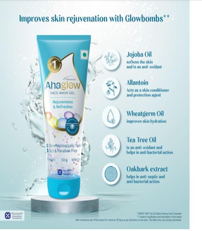AHAGLOW Ahaglow Advanced - Tube of 50g Face Wash Gel