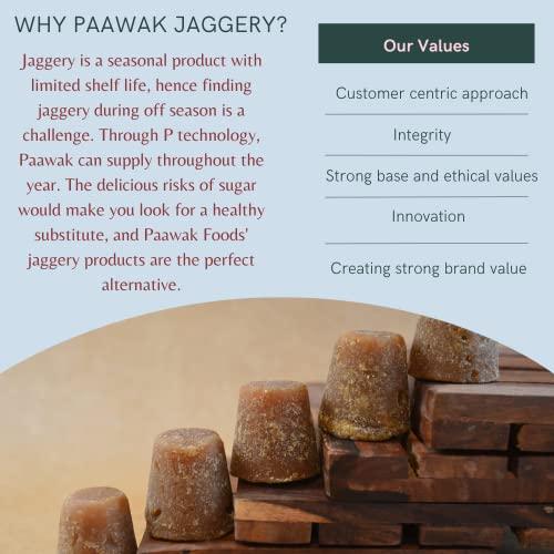 Paawak Paawak Gold Premium Jaggery Cubes 450gm | Paawak Chemical Free Jaggery Cubes, Gud Jaggery, Gur Bheli [Pure, Natural, No Preservatives Added] Jaggery cubes are generally used for Tea, Coffee, Milkshake