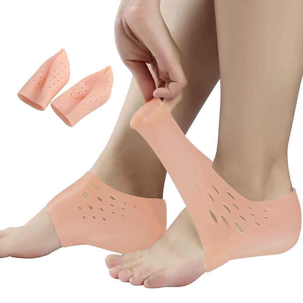 UBERSWEET Ubersweet Invisible Height Increase, Concealed Footbed Enhancer, Insoles Pad Breathable Odour-Free Wearable Silicone Height Increase Socks Heel Lift Gel, Unisex (3CM_Beige Color)\'||