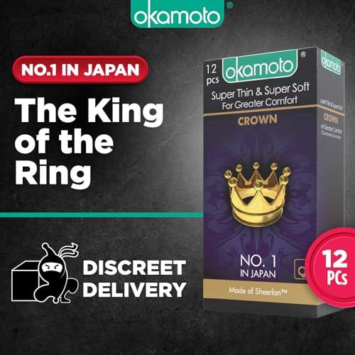 OKAMOTO Okamoto Crown Condom | Ultra Thin Condoms for Male | Super Thin & Super Soft Condom(Pack of 1)