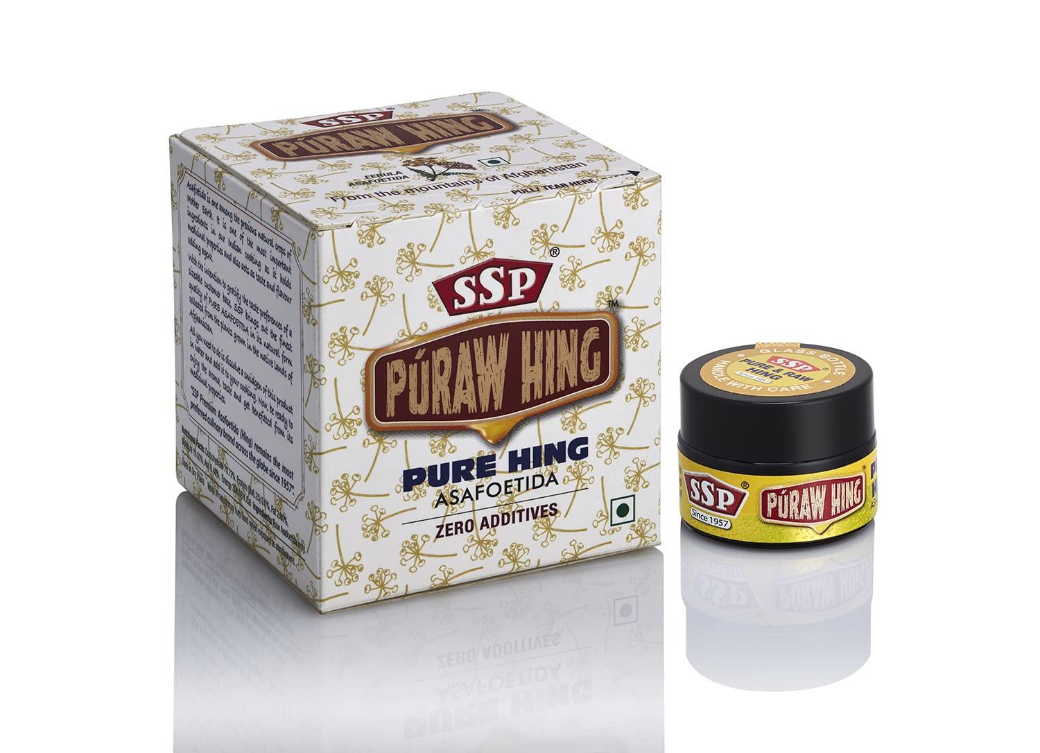 SSP ASAFOETIDA PURAW - PURE ASAFOETIDA 10g (PURE HING - ZERO Additives)