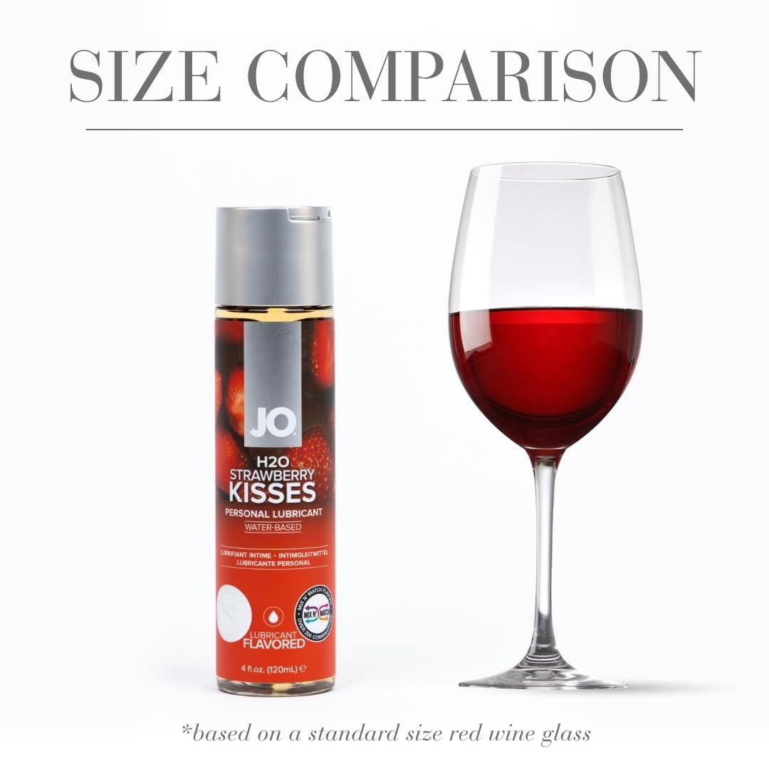 JO System Jo H2O Flavored Lubricant, Strawberry, 5.25 oz/155 ml