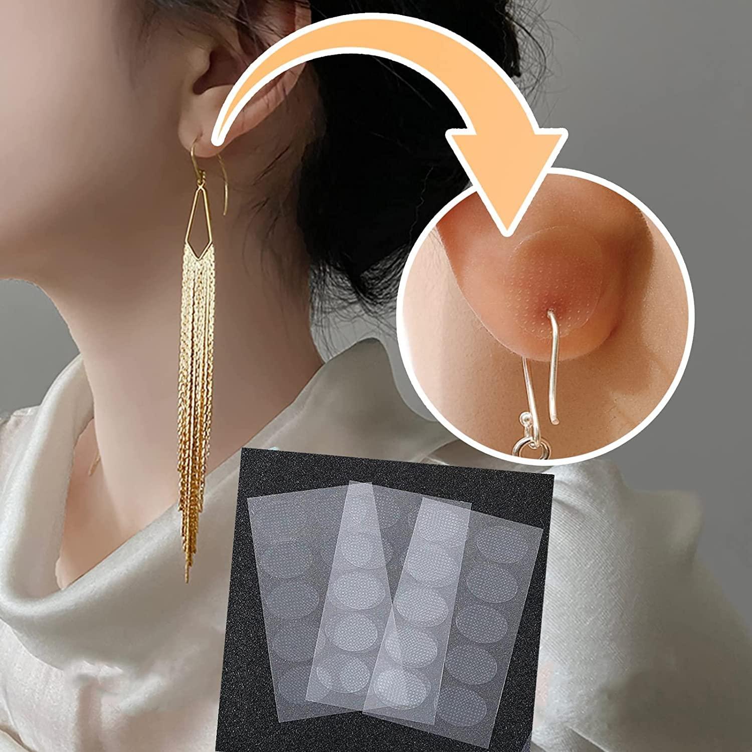 Deetto Deetto Ear Lobe Tape/Invisible Ear Lobe Support Patch for Heavy Earrings Invisible Waterproof Stickers for Heavy Earrings Earring Lift Patches for Long Time Wearing Earrings Protect Healthy (20)