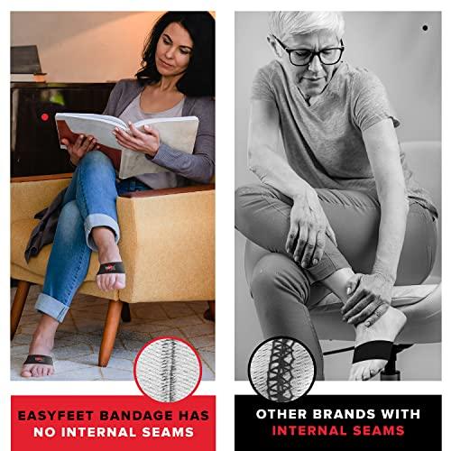 EASYFEET {New 2022} Arch Support Bands 2pcs Pack - Unisex Orthotic Health Compression for Foot Care Heel Spurs Foot Pain Relief Flat & Fallen Arches High Arch Flat Feet - Braces/Sleeves in 2 Sizes