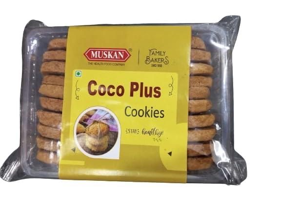 MUSKAN MUSKAN Coco Plus Cookies Handcrafted Delicious Soft Cookies Crunchy Tasty and Tea time Snacks Cookies [Pack of 5] 350g each