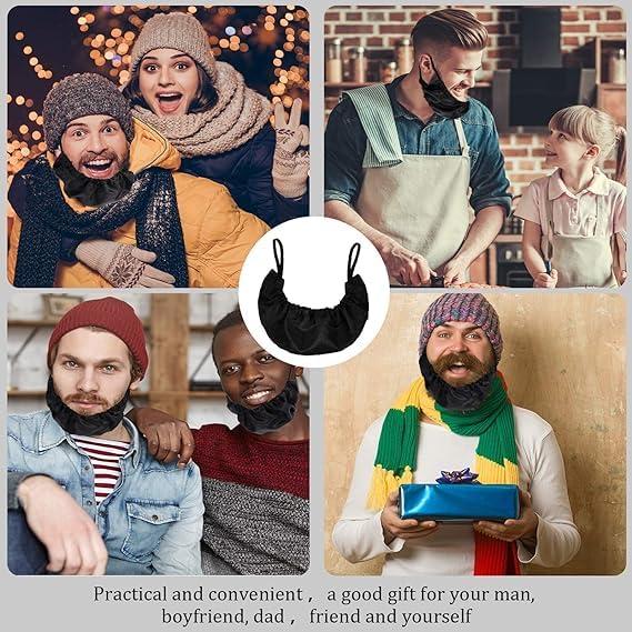 Inralimot Inralimot Beard Caps Beard Bonnet for Men Beard Bandana Covers Adjustable Facial Hair Apron Guard Bonnet Bedtime Beard Bib Bonnet Facial Apron Guard Cover