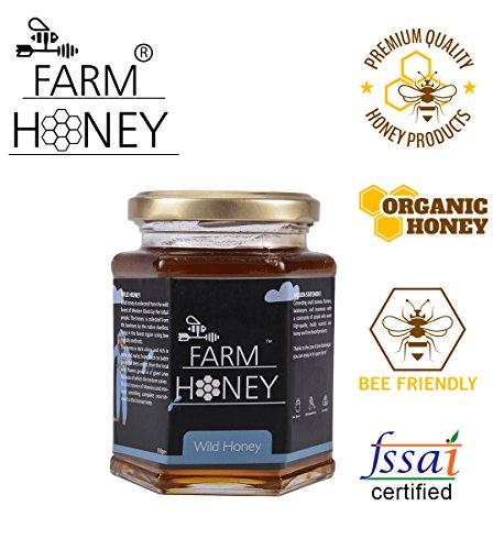 Farm Honey Farm Honey Wild Unprocessed Honey|Pure Organic Raw Honey|100% Natural|no preservatives| No Artificial Color|no Added Sugar|250 Gm