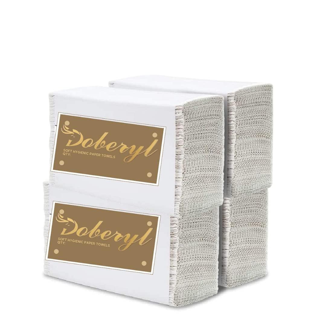 Doberyl Doberyl Multi-Fold Paper, Soft Hygienic Multifold Paper Napkin (500(Pack of 4))