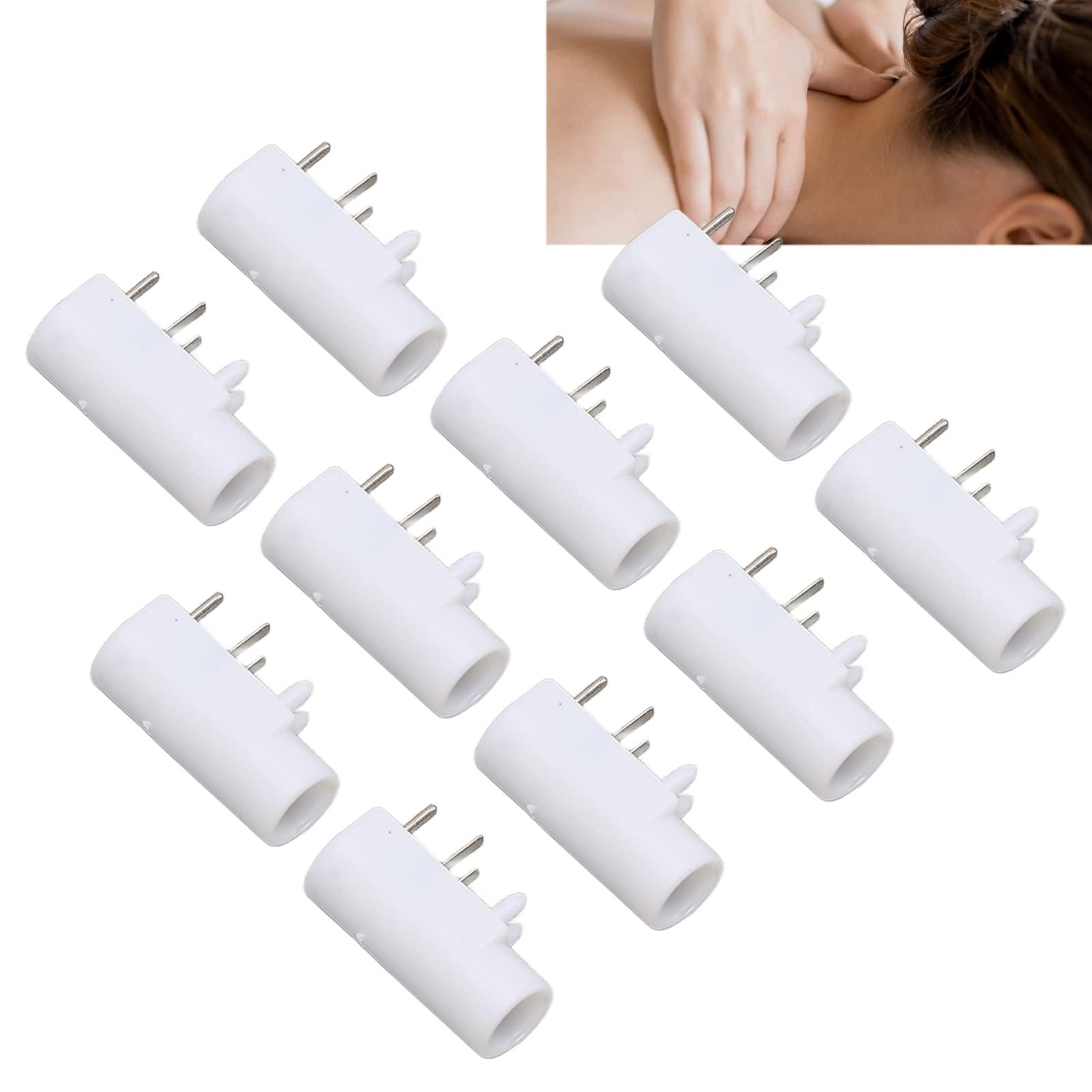 Nunafey Electrode Machine Socket, Potable 2.35 Safety 10pcs Small Size TENS Machine Socket for Home Salon Use