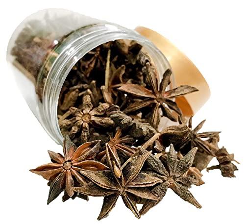 T.S. Universal T.S. Universal Star Anise Gold/Whole Chakri Phool Spices/Khada Masala For Cooking/Whole Freshness Locked/Sabut Chakri/Badiyan Dried Chakra Jar/Organic Star Anise / 150Gm