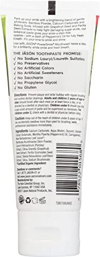Jason Jason Powersmile Travel Size Toothpaste, Peppermint, 3 Ounce by Jason