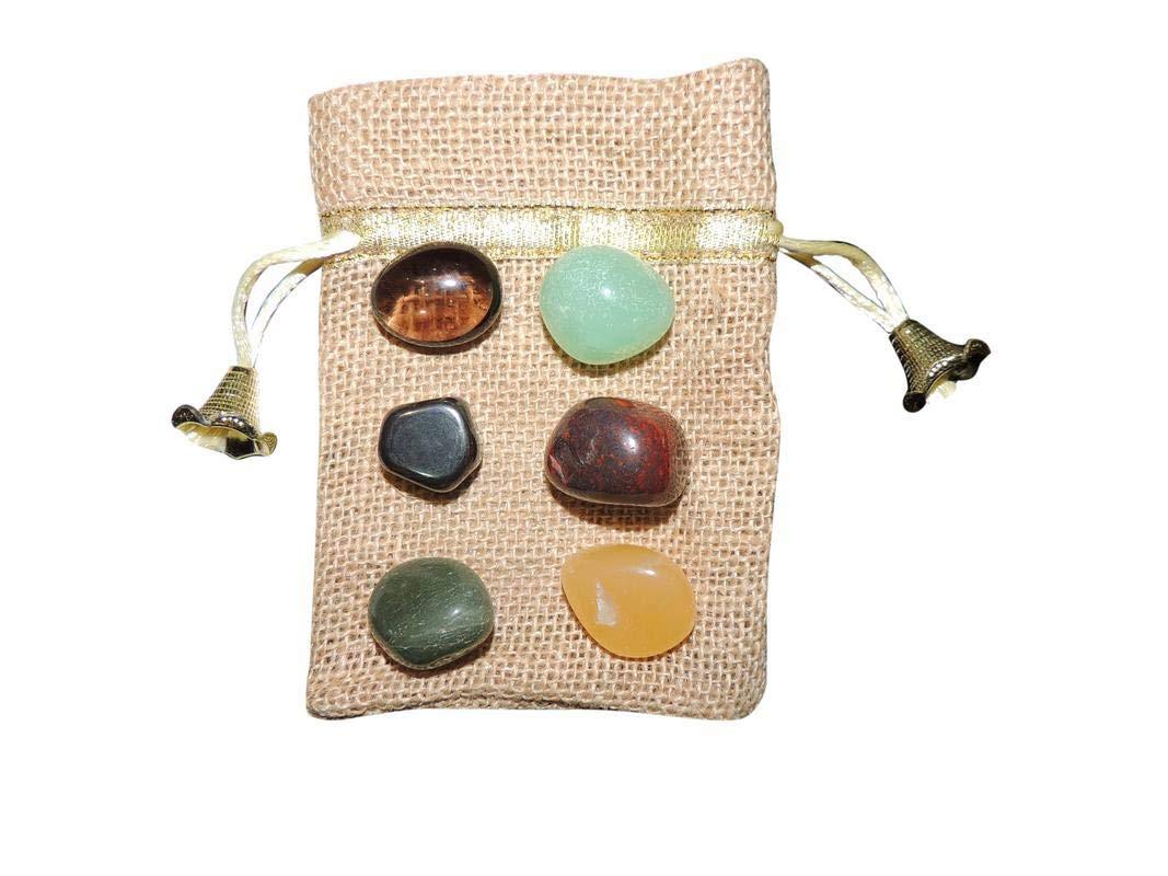 Sahib Healing Crystals Sahib Healing Crystals Lupus Crystal Support Tumbled Stones Set for Reiki Healing & Vastu Correction Charged by Reiki Grand Master & Vastu Expert