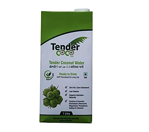 Tender Tender COCO 100% Natural Tender Coconut Water, Tetra Pack 1L (Pack of 3)