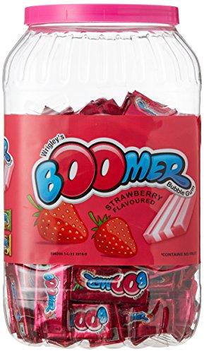 Wrigley's Wrigley's Boomer Strawberry Flavoured Bubble Gum, 510g (150 Pieces)