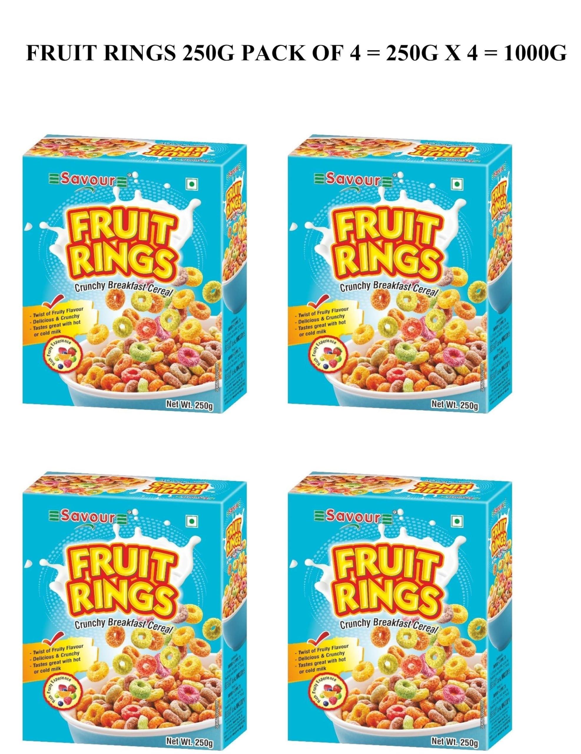 Savour Fruit Rings 250g Pack of 4