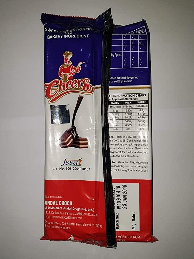 Generic Jindal Cheers Dark Chocolate Compound, 500g | A++ Grade | (500g (Pack of 3))