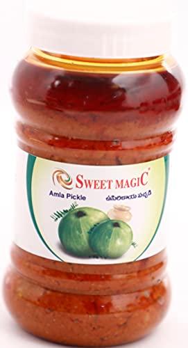 SWEET MAGIC SWEETMAGIC Mango Pickle(250g),AMLA Pickle(250g),Ginger Pickle(250g) & GONGURA Pickle(250g) || Homemade Organic Achar || Pure Healthy Freshly Made || Pack of 4