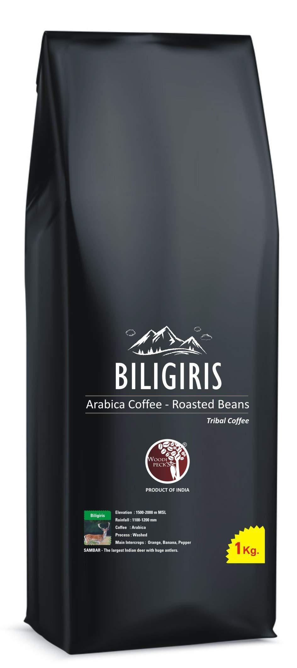 Woodi Peck’s Woodi Peck’s Biligiri Hills Arabica Roasted Coffee Beans - 1Kg