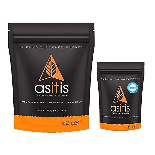 Asitis Nutrition AS-IT-IS Nutrition Whey Protein Isolate | Unflavoured (Whey protein Isolate 1kg + Creatine 100gms) | Combo pack