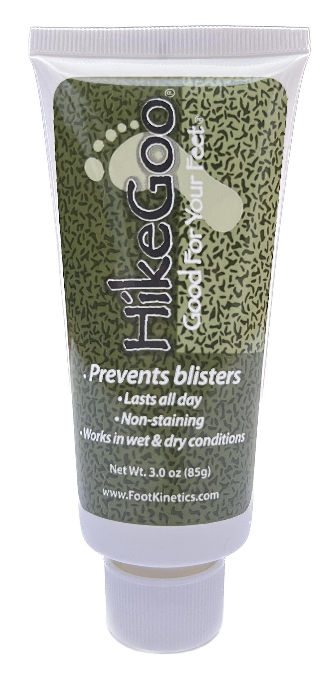 Foot+Kinetics HikeGoo Blister Prevention Cream Specifically Formulated for Feet (3 oz)