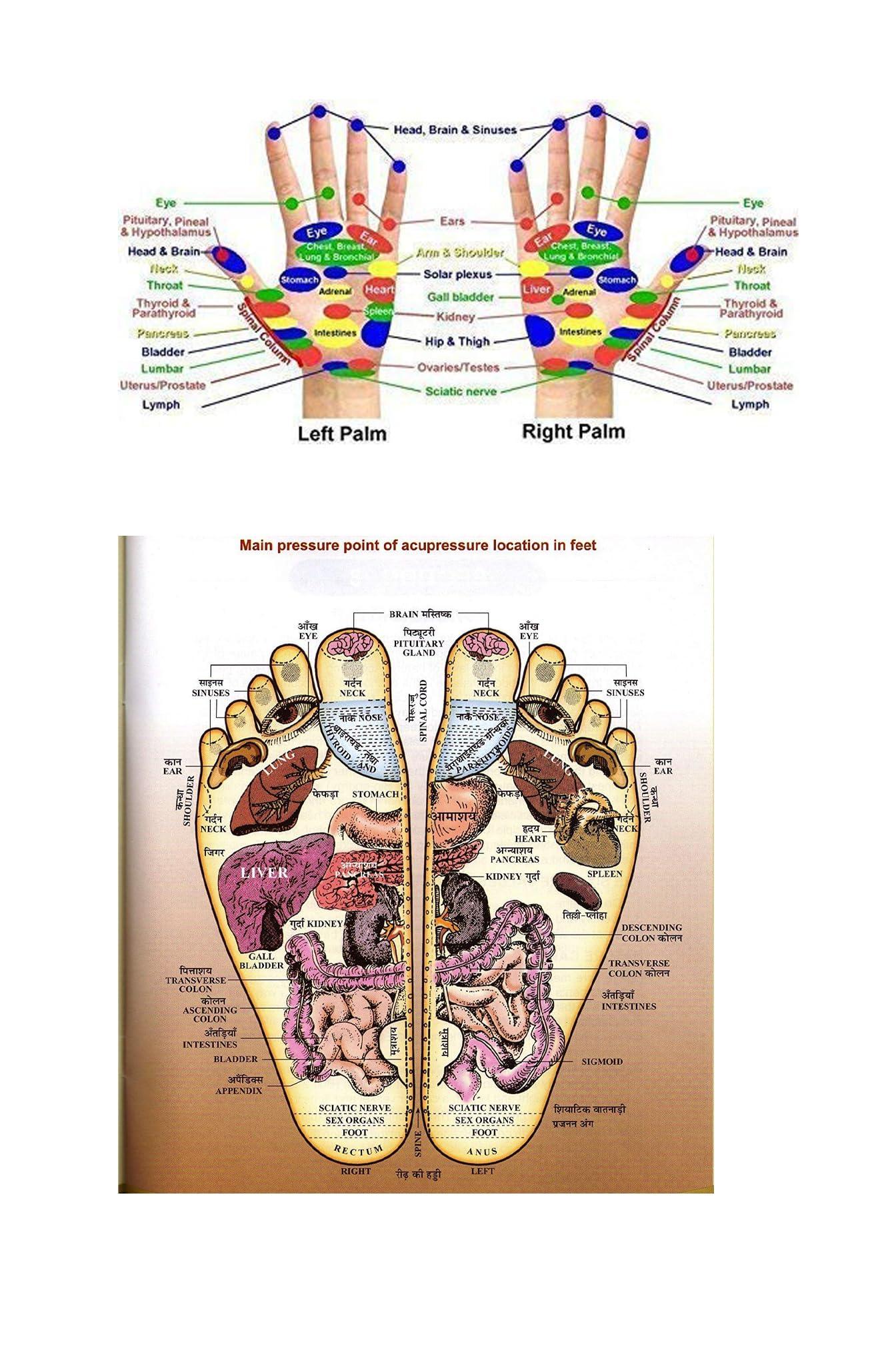 Cirise Cirise Solid Wood Health Care Acuapressre 6 Roller Massager with Zimmi (30CM X 14CM X 4CM) II Pain Stress Reief Blood Pressure for Foot and Hand Plam