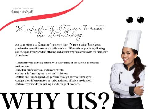 OUI OUI Rich n Moist Fudgy Brownie Mix I Egg based recipe I For Professional Bakeries | 3 Step - Prep, Mix & Bake | 5kg