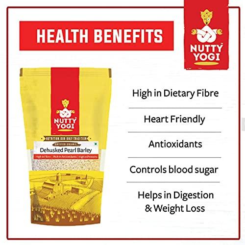 NUTTY YOGI Nutty Yogi Organic Pearl Barley | wholegrain Nutrition | - 400gm (Pack of 1)