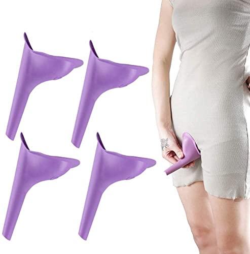 HAKDAY TFW Portable Female Women Urinal Camping Travel Toilet Device 4PCS,Purple