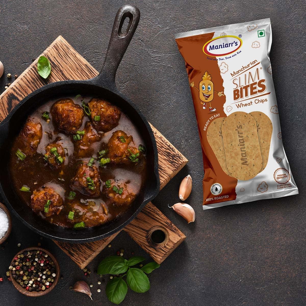 Maniarr's Maniarr\'s Plain Slim Bites Khakhra Continental 6 Flavors (Combo Pack Of 8), 420 Grams Wheat Khakhara, Healthy & Crispy, 100% Natural Ingredient, Low Carb Snack - Continental