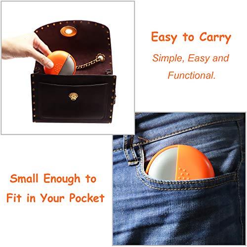 LazyMe 1 , Orange : LazyMe Decorative Pill Box, Cute Size for Purse Metal Locking Small Daily Case (1, Orange)