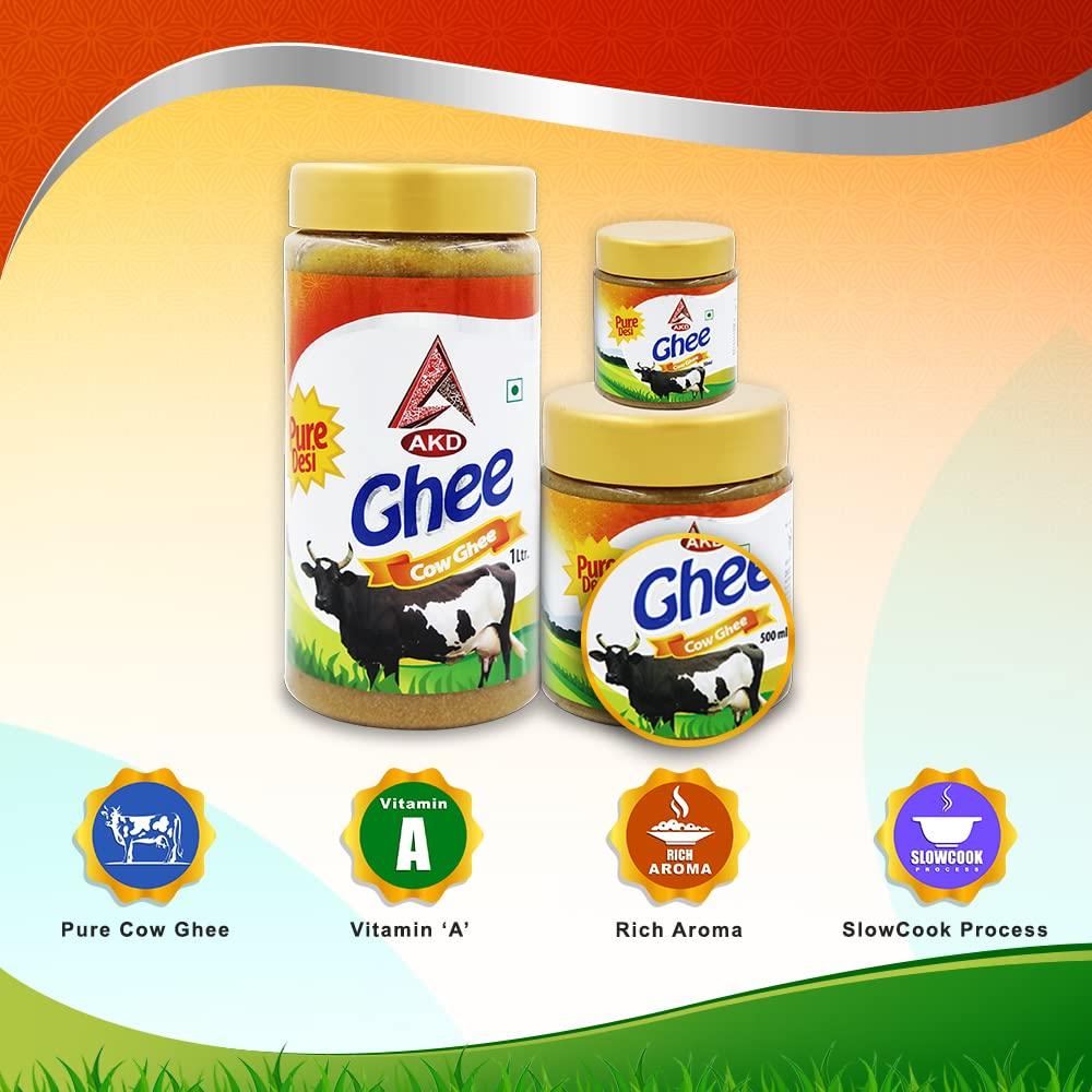 AKD Pure Desi Cow Ghee (1 Ltr.)