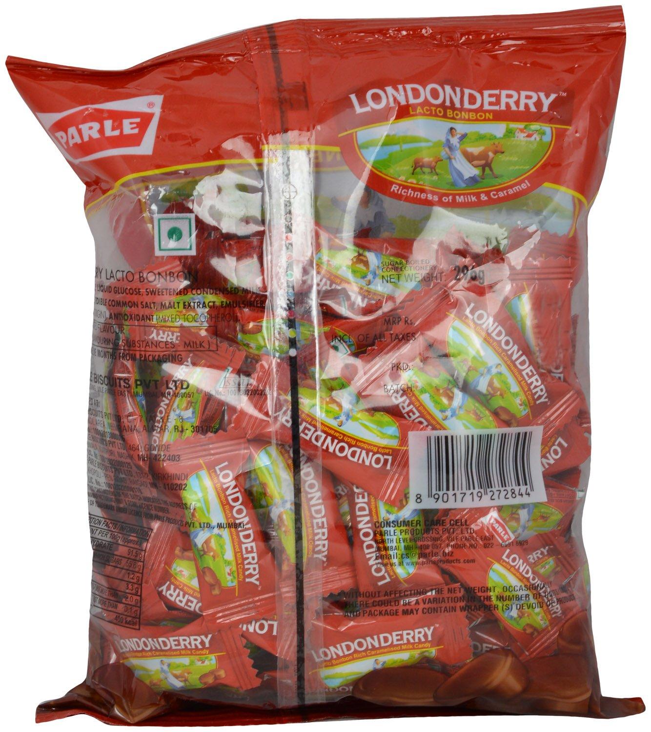 Parle Parle Londonderry Candies - 296 Grams Pouch, Caramel