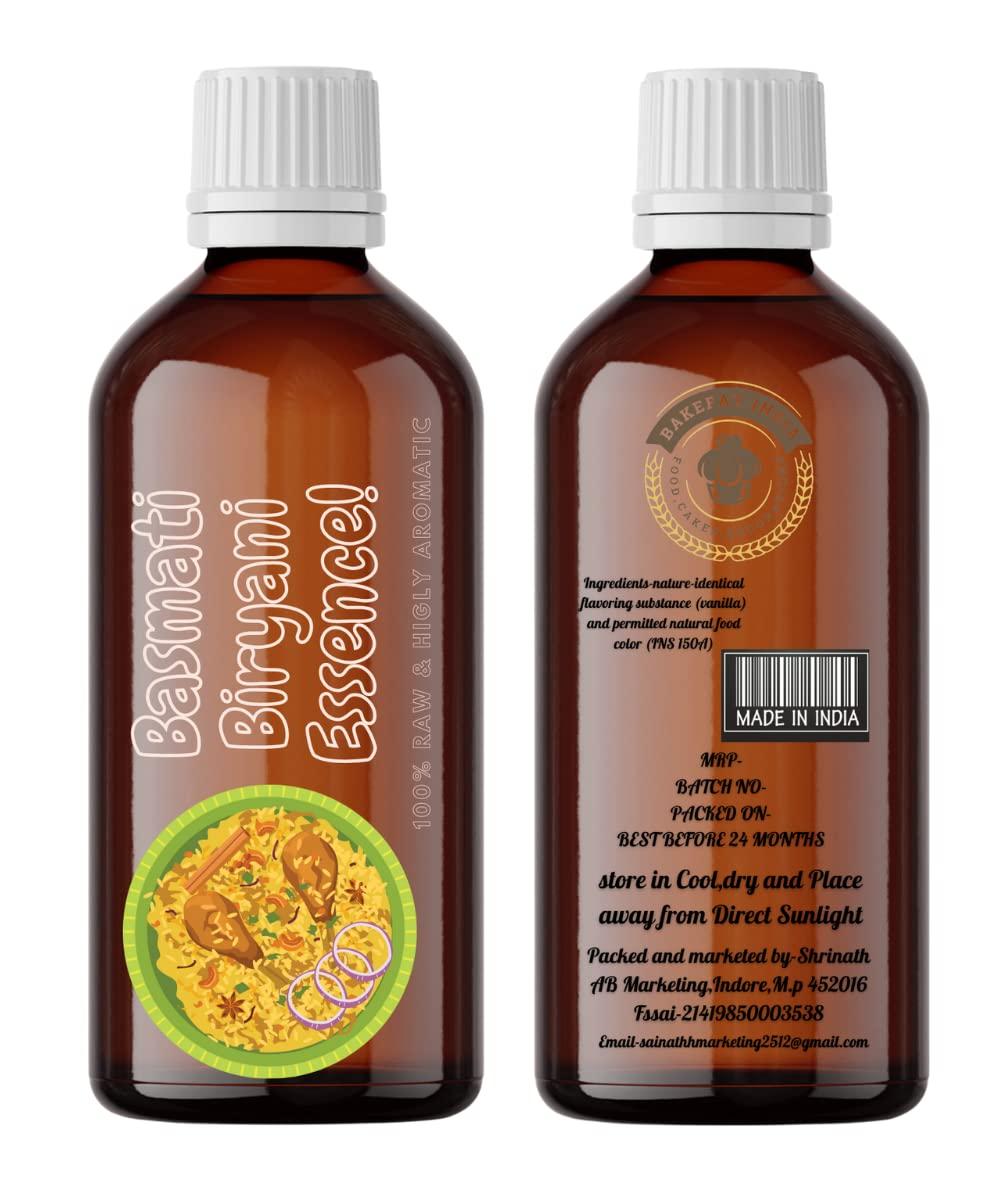 Bakefat India Fragaboo Food Flavours Basmati Biryani Baking Essence-100ml/3.3Oz
