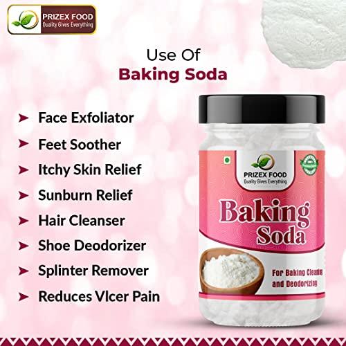 Prizex Prizex Baking Soda | uses for Cleaning face Skin Teeth whitening Cooking Eating 900gm