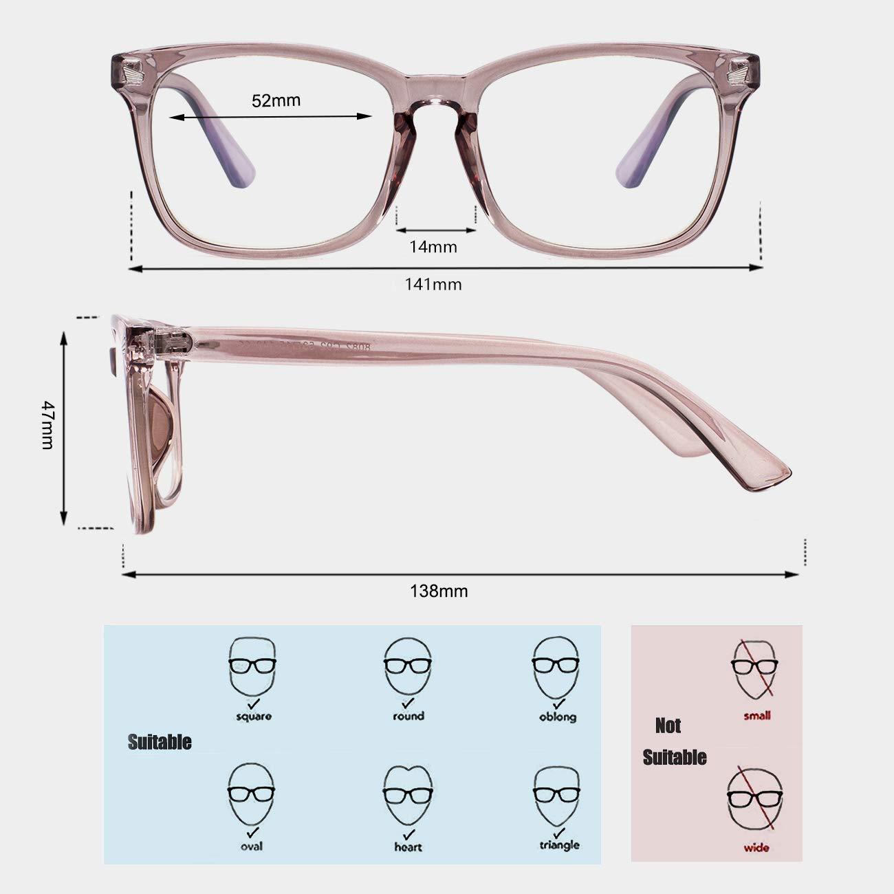 maxjuli Maxjuli Blue Light Blocking Glasses,Computer Reading/Gaming/TV/Phones Glasses for Women Men(Light Coffee)