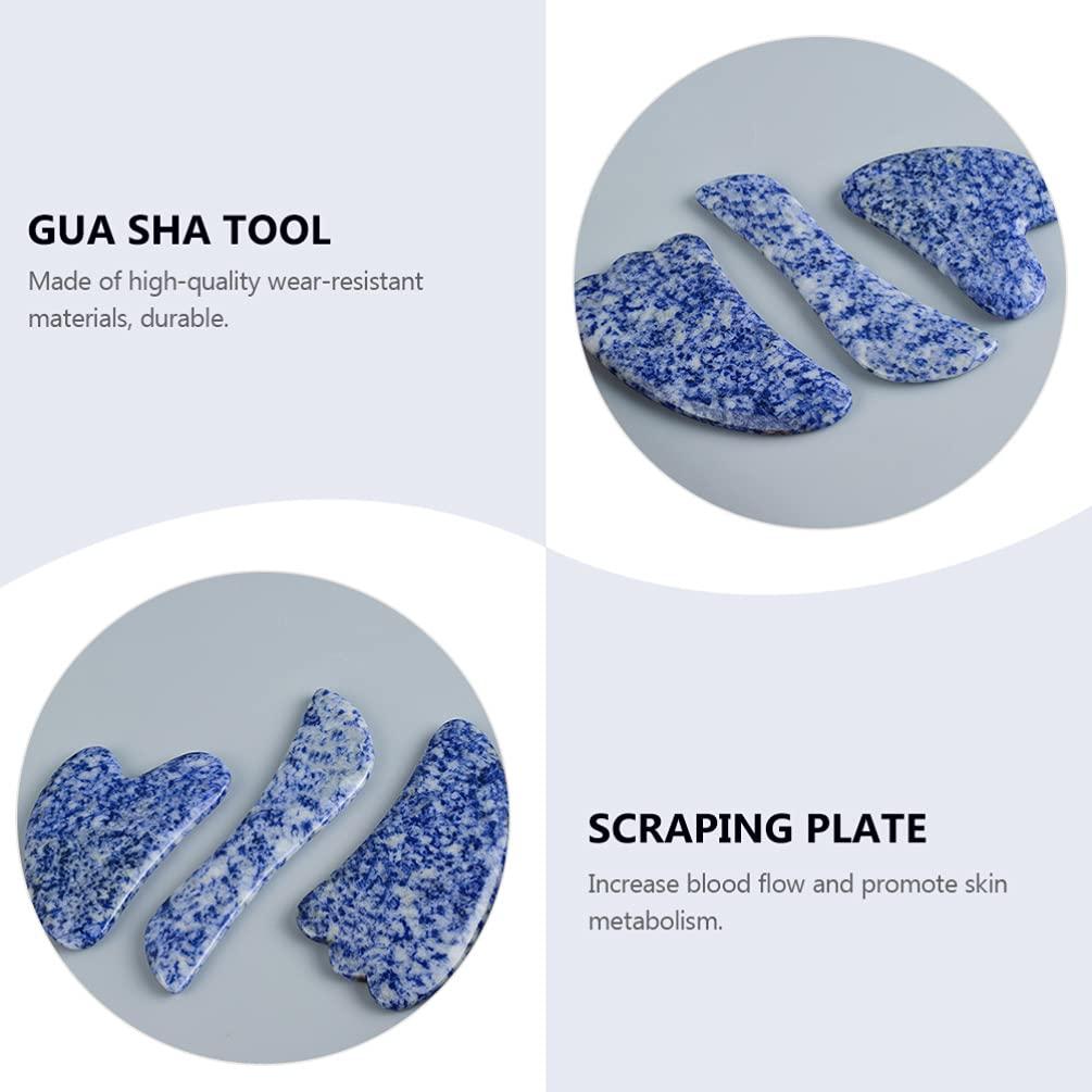 FOMIYES FOMIYES Jade Face Massager Jade Scraping Massage Quartz Face Massage Tool Anti- Aging Skincare Board for Face Body SPA Acupuncture Treatment Facial Lifting Tightening