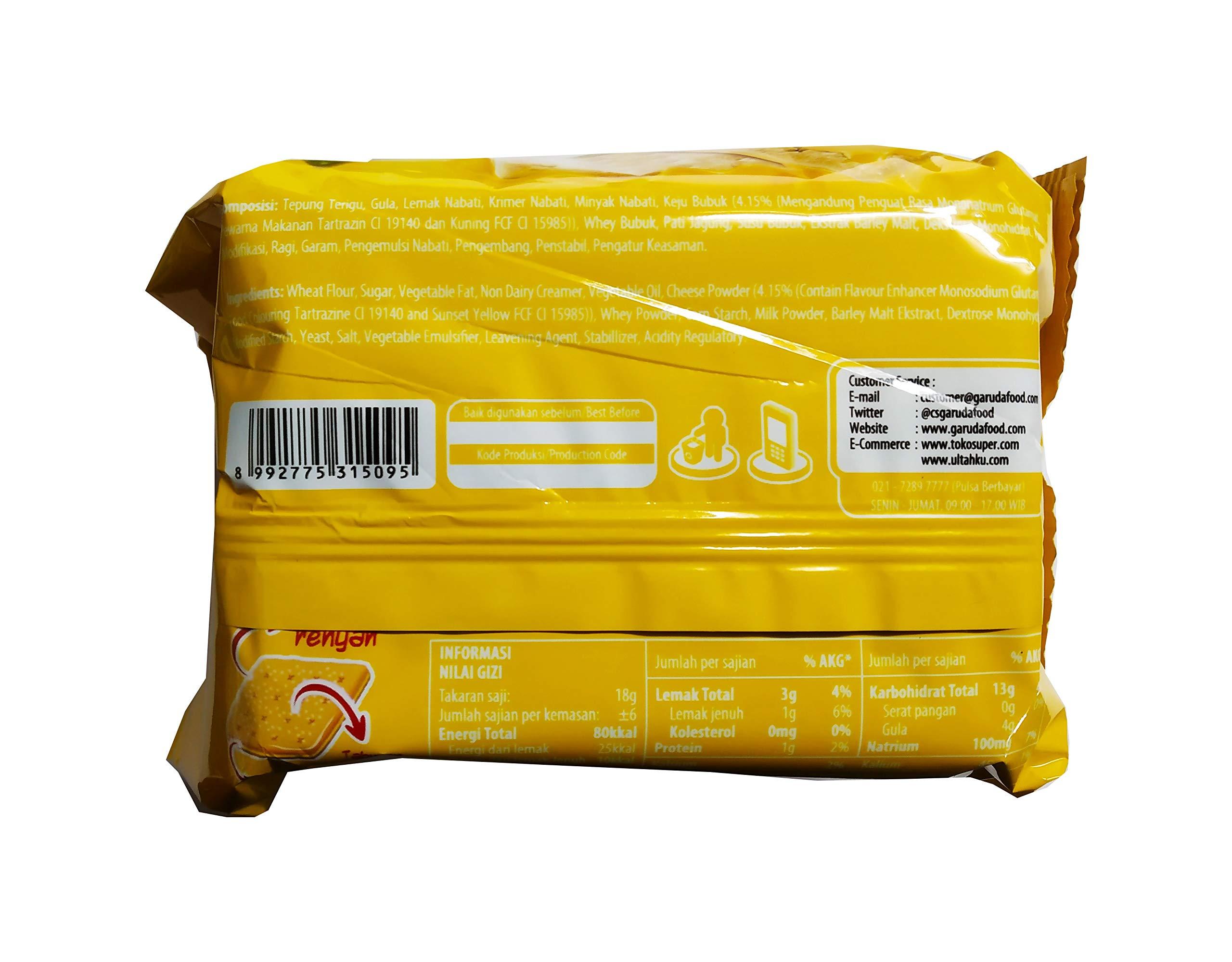 Gery Gery Saluut Malkist Sweet Cheese Cracker Biscuits (Imported),110g (Pack of 2)